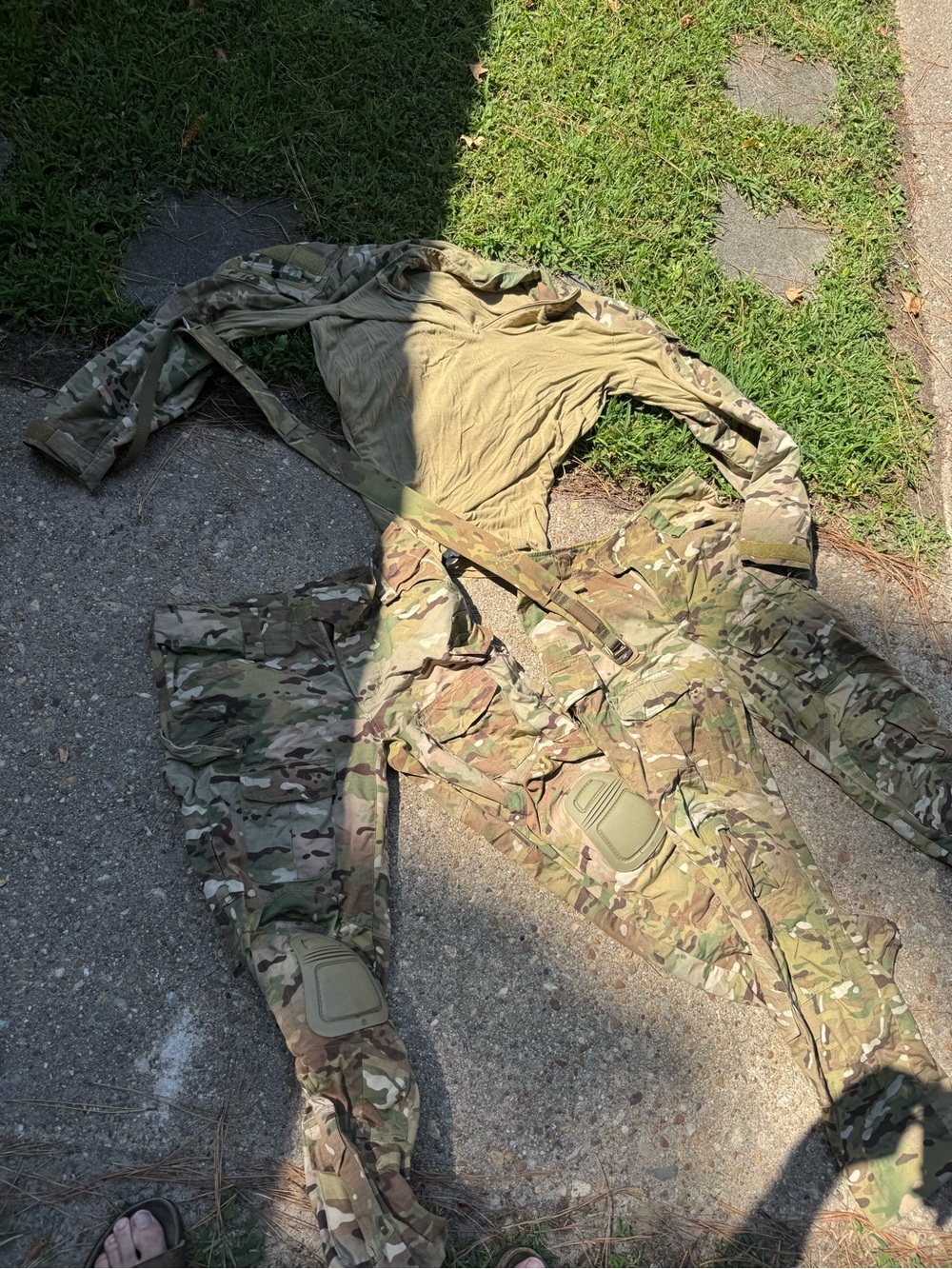 Men's Multicam Field Jacket and Pants Set - Olive/Tan